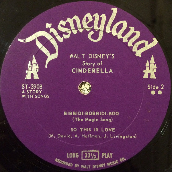 Various : Walt Disney's Cinderella (LP, Gat)