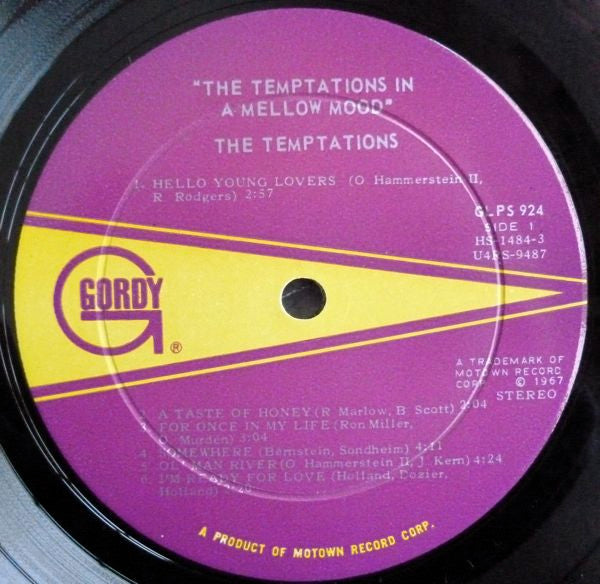The Temptations : In A Mellow Mood (LP, Album, RCA)