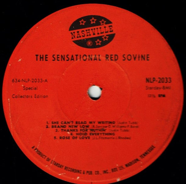Red Sovine : Country Music's Fabulous Hitmaker / The Sensational Red Sovine  (LP, Album, Comp, Mono)