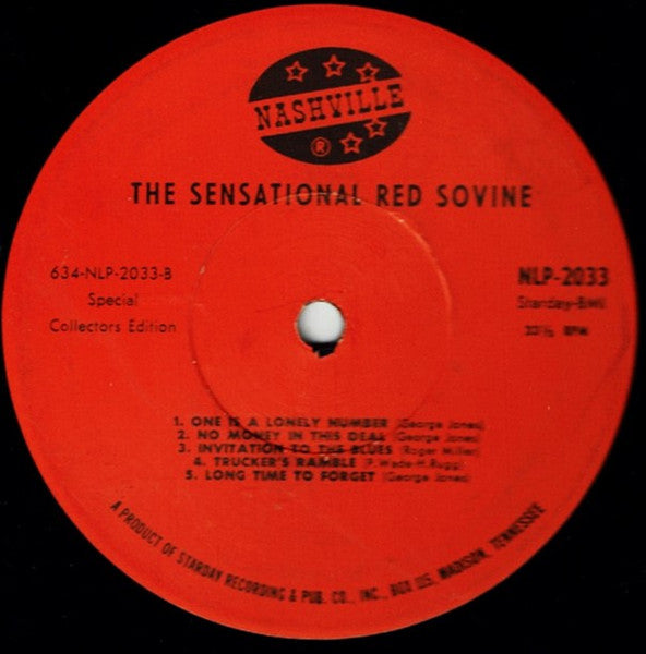 Red Sovine : Country Music's Fabulous Hitmaker / The Sensational Red Sovine  (LP, Album, Comp, Mono)