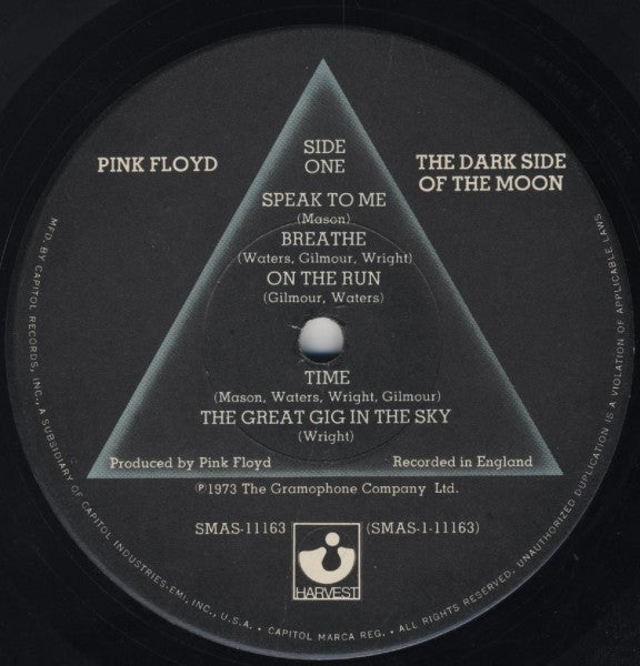 Pink Floyd : The Dark Side Of The Moon (LP, Album, RE, Win)