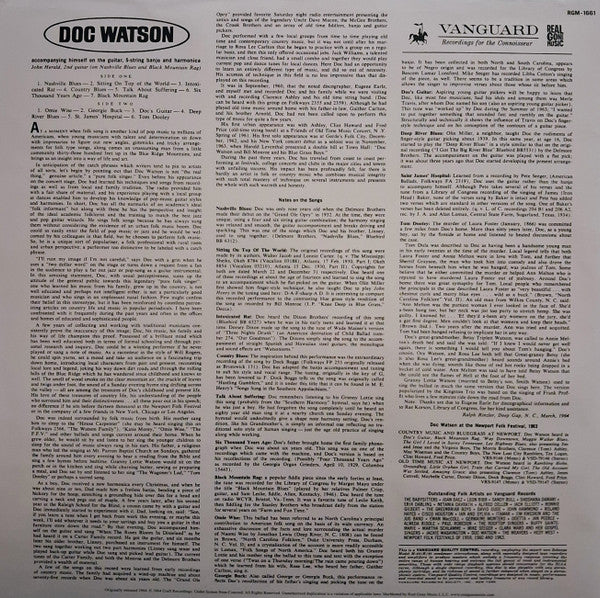Doc Watson : Doc Watson (LP, Album, Mono, RE, Dee)