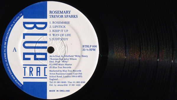 Trevor Sparks : Sparks (LP, Album)