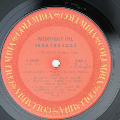 Midnight Oil : 10, 9, 8, 7, 6, 5, 4, 3, 2, 1 (LP, Album)