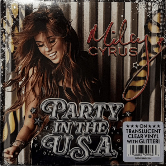 Miley Cyrus : Party In The U.S.A. (7", Ltd, RE, Tra)
