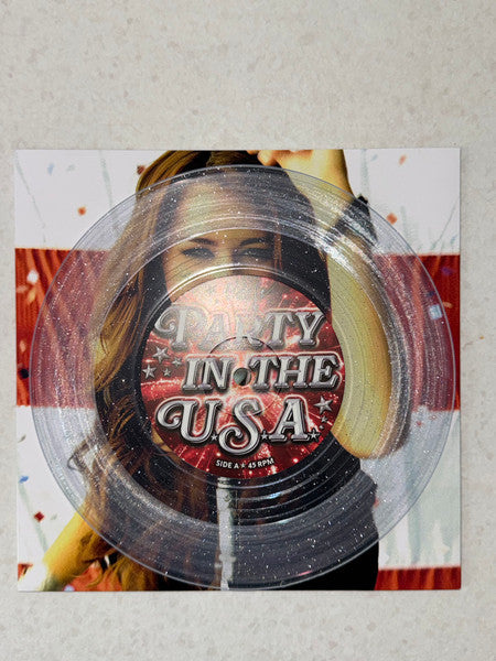 Miley Cyrus : Party In The U.S.A. (7", Ltd, RE, Tra)