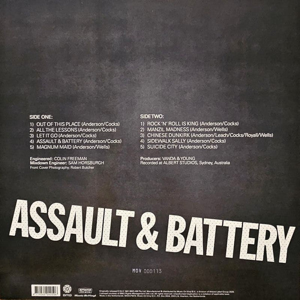Rose Tattoo : Assault & Battery (LP, Ltd, Num, Bla)