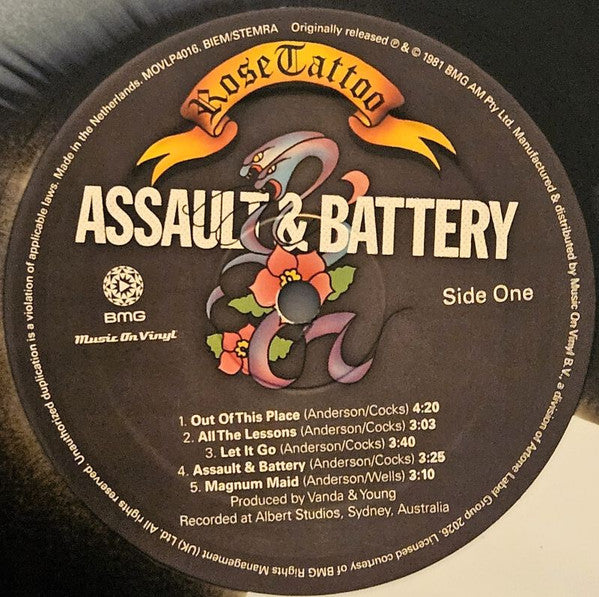 Rose Tattoo : Assault & Battery (LP, Ltd, Num, Bla)
