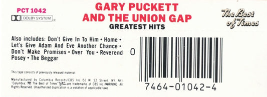 Gary Puckett And The Union Gap* : Greatest Hits (Cass, Comp)