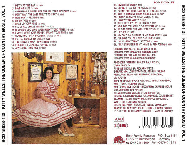 Kitty Wells : The Queen Of Country Music (4xCD, Comp + Box)