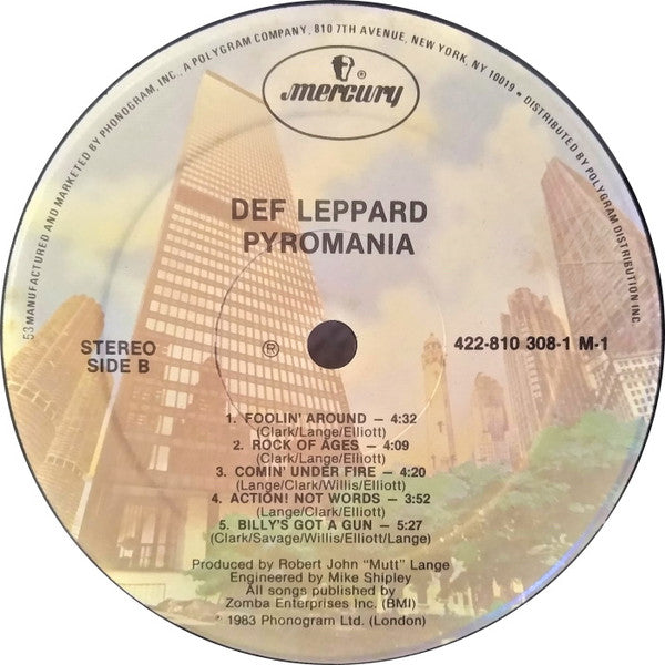 Def Leppard : Pyromania (LP, Album, 53-)