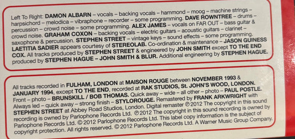 Blur : Parklife (2xLP, Album, Ltd)