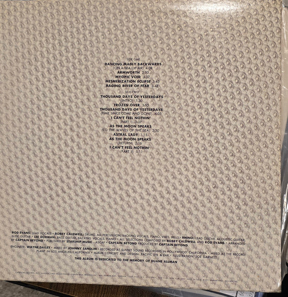 Captain Beyond : Captain Beyond (LP, Album, RE)