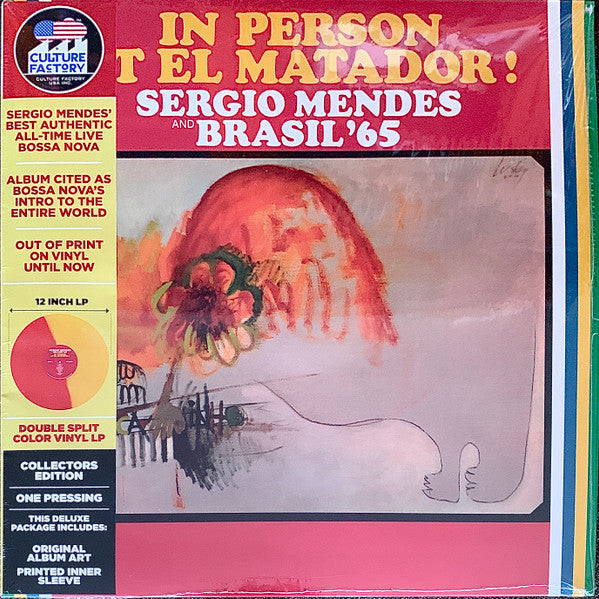 Sergio Mendes And Brasil '65* : In Person At El Matador (LP, Album, Ltd, RE, red)