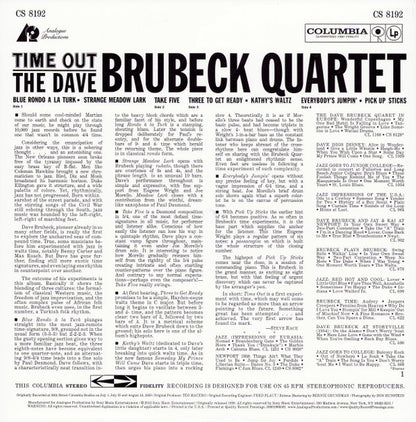 The Dave Brubeck Quartet : Time Out (2x12", Album, Ltd, RE, RM, 200)