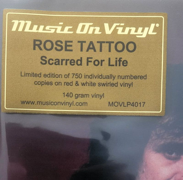 Rose Tattoo : Scarred For life (LP, Num, RE, Red)