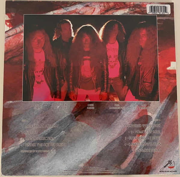 Cannibal Corpse : Butchered At Birth (LP, Album, Ltd, RE, RM, Red)