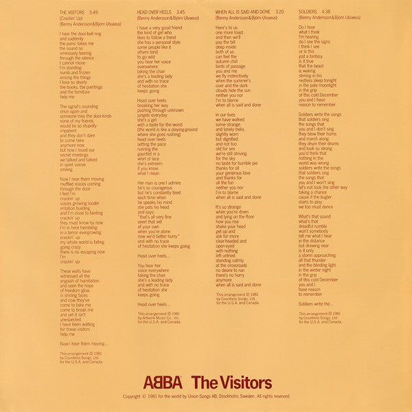 ABBA : The Visitors (LP, Album, AR)
