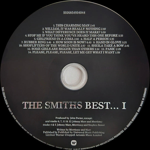 The Smiths : Best... I (CD, Comp, RE)
