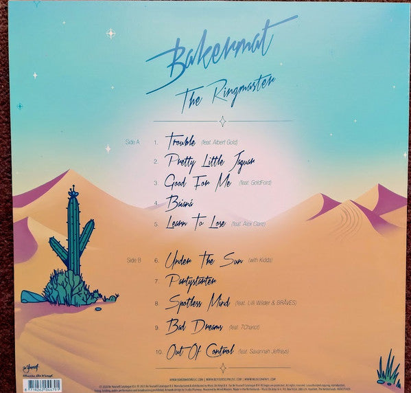 Bakermat : The Ringmaster (LP, Album, Num, RE, Yel)