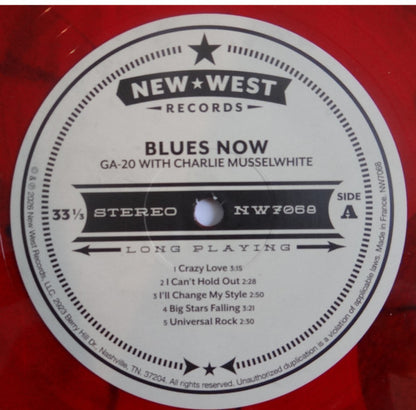 GA-20 With Charlie Musselwhite : Blues Now (LP, Album, Ltd, Red)