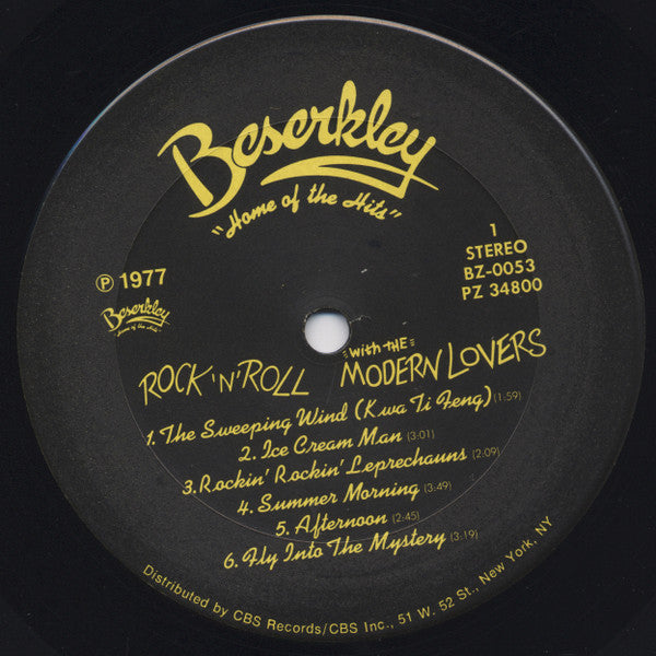 The Modern Lovers* : Rock 'N' Roll With The Modern Lovers (LP, Album)