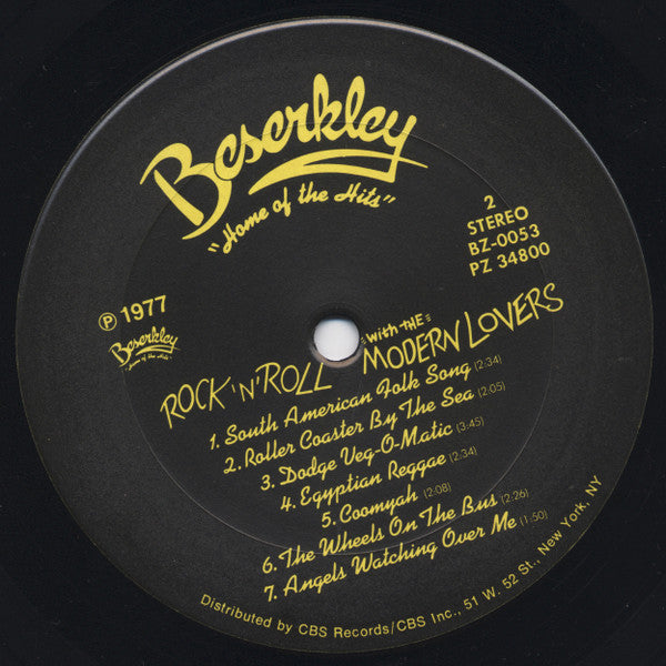 The Modern Lovers* : Rock 'N' Roll With The Modern Lovers (LP, Album)