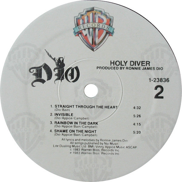 Dio (2) : Holy Diver (LP, Album, All)