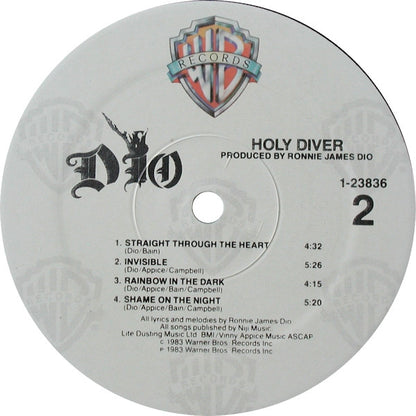 Dio (2) : Holy Diver (LP, Album, All)