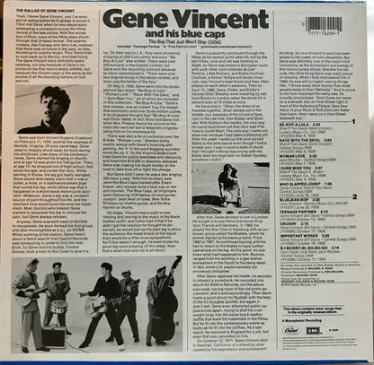 Gene Vincent And His Blue Caps* : The Bop That Just Won't Stop (1956) (LP, Comp, Mono, RE)