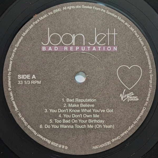 Joan Jett : Bad Reputation (LP, Album, RE)
