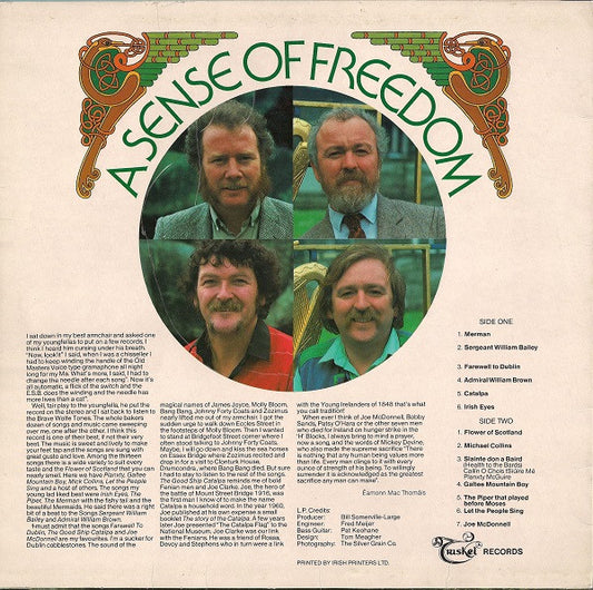 The Wolfe Tones : A Sense Of Freedom (LP, Album)