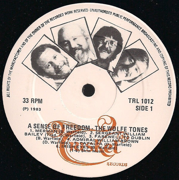 The Wolfe Tones : A Sense Of Freedom (LP, Album)