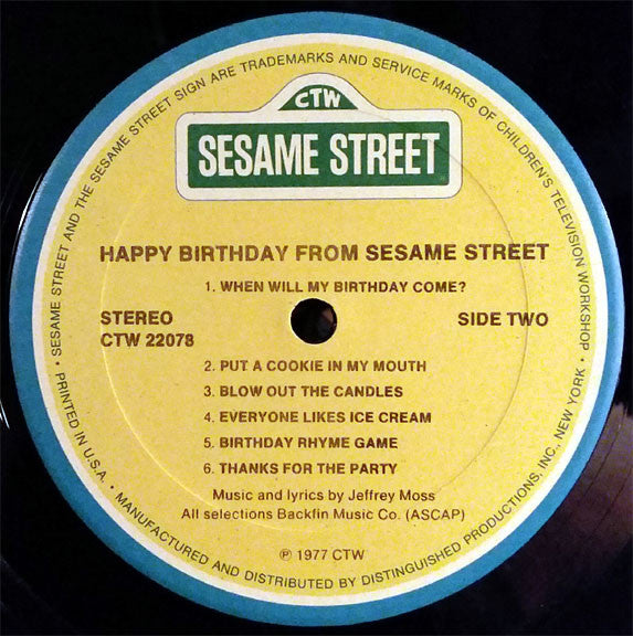 Sesame Street : Happy Birthday! (LP, Album)
