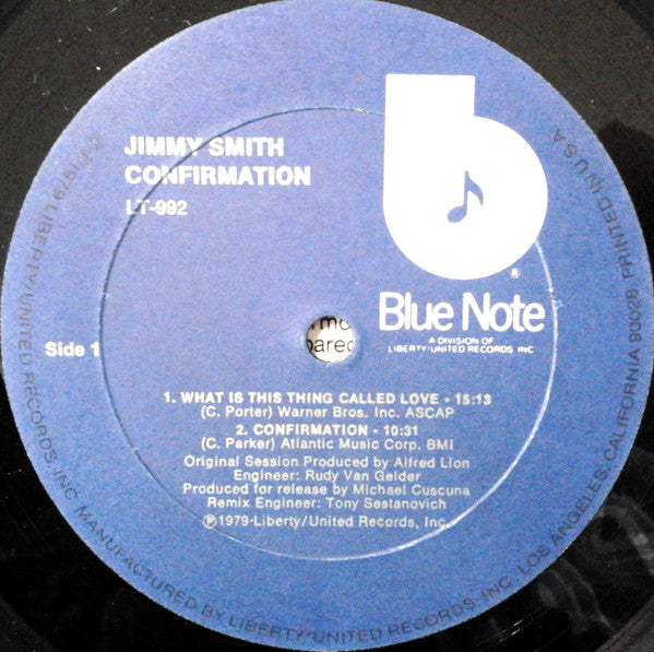 Jimmy Smith : Confirmation (LP, Album)