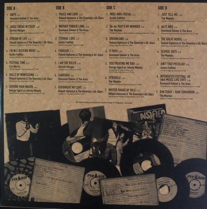 Various : Intensified Sounds: The Beverley's Rock Steady Singles 1967 - 1968 (2xLP, Comp, Ltd, Num, Ora)