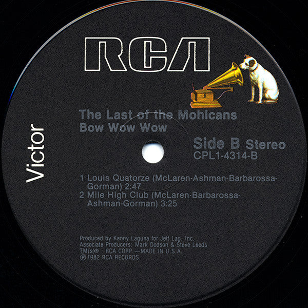 Bow Wow Wow : The Last Of The Mohicans (12", EP)
