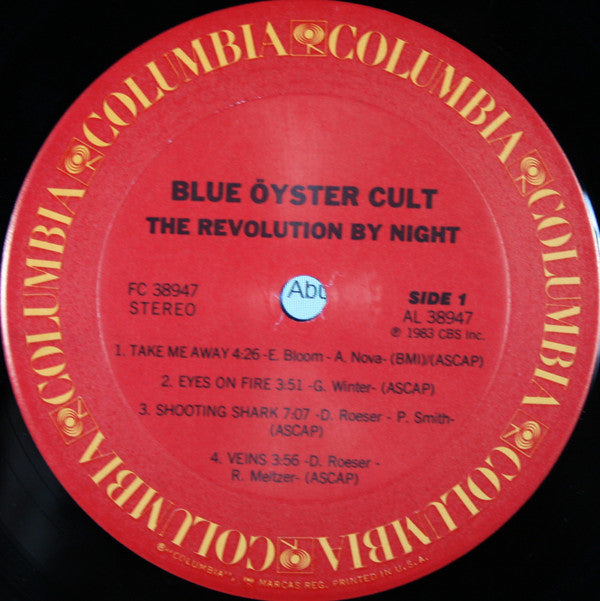 Blue Öyster Cult : The Revölution By Night (LP, Album, Pit)