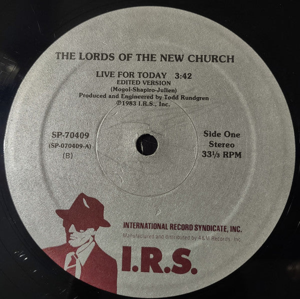 The Lords Of The New Church* : Live For Today (12")