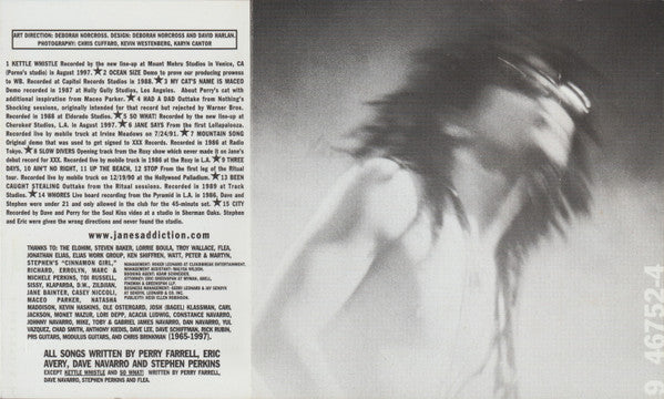 Jane's Addiction : Kettle Whistle (Cass, Comp)