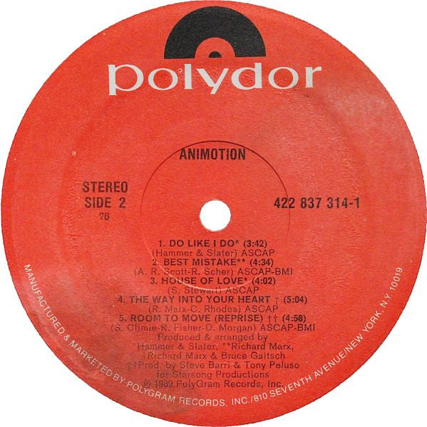 Animotion : Animotion (LP, Album)