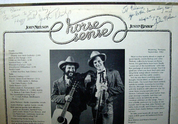 Horse Sense : Songs Of The Western Soil (LP, Album)