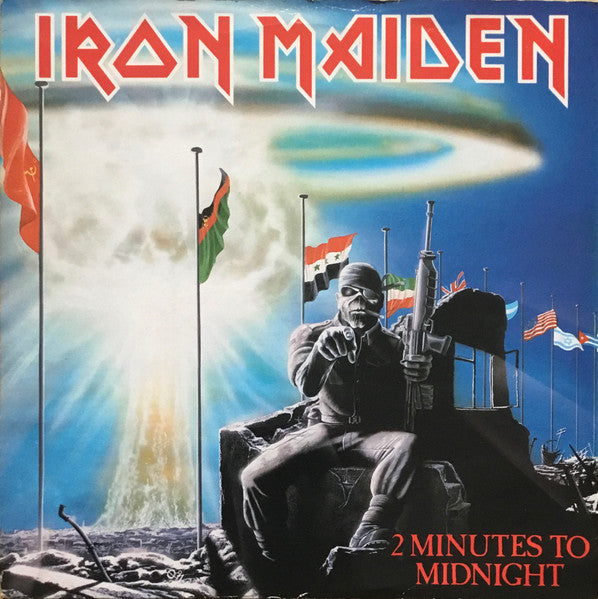 Iron Maiden : 2 Minutes To Midnight (7", Single, Sil)