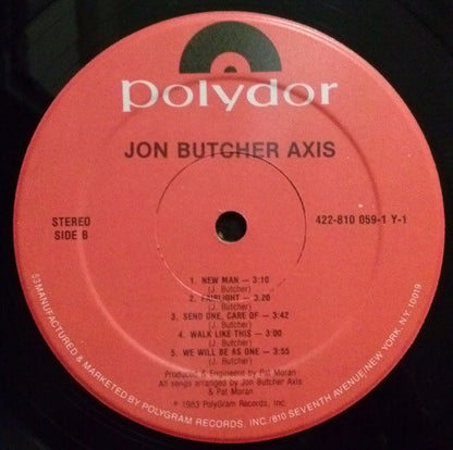 Jon Butcher Axis* : Jon Butcher Axis (LP, Album, 53 )