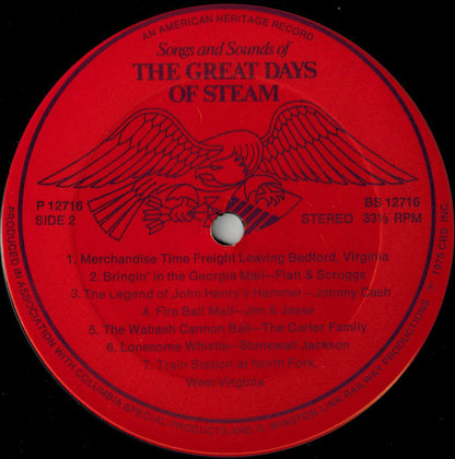 Various : Songs And Sounds Of The Great Days Of Steam (LP, Comp)