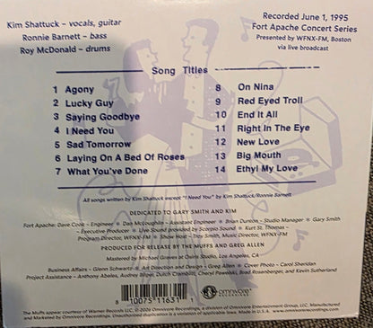 The Muffs : Live At Fort Apache (CD, Album)