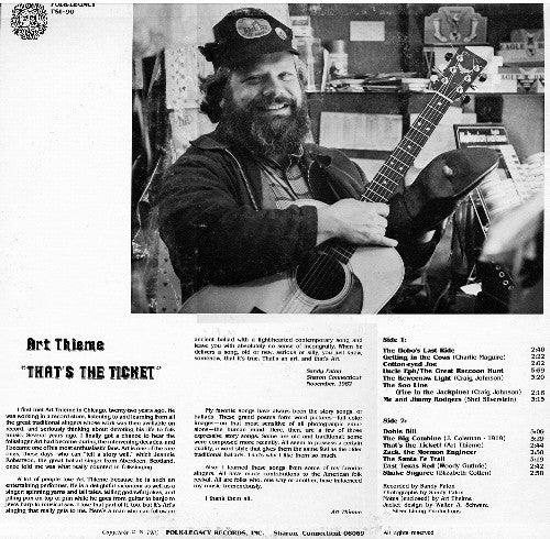 Art Thieme : That's The Ticket (LP, Album)
