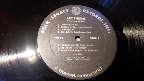Art Thieme : That's The Ticket (LP, Album)