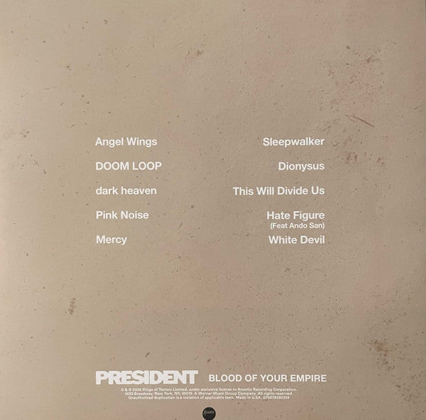President (37) : Blood Of Your Empire (LP, Album, Bla)