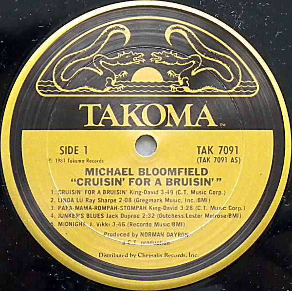 Michael Bloomfield* : Cruisin' For A Bruisin' (LP, Album)